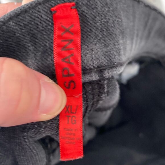 Spanx Jeans Womens XL Gray Pull On Skinny Ankle Denim Cotton‎ Stretch - Picture 7 of 8